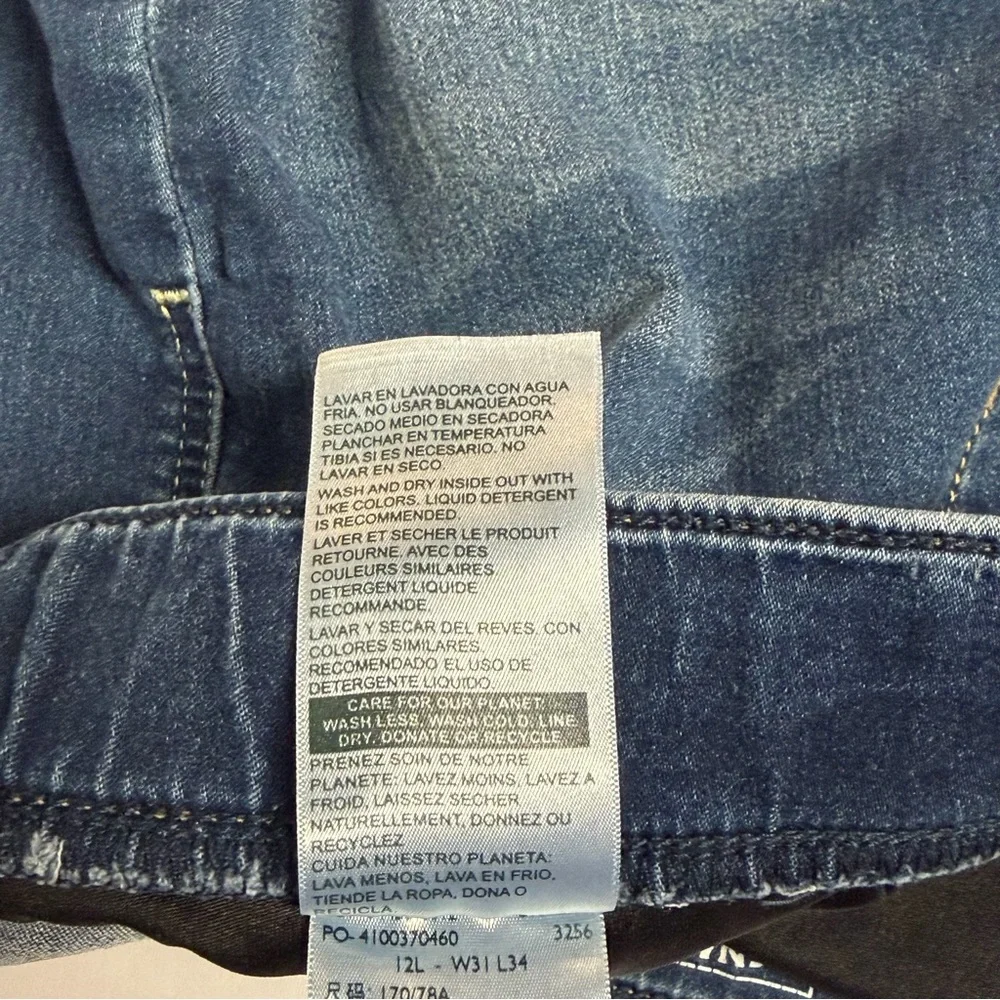 Levi’s Signature Gold Dark Blue Pull On-Skinny Jeans-Mid Rise-Shaping-Size 12L - Picture 8 of 14